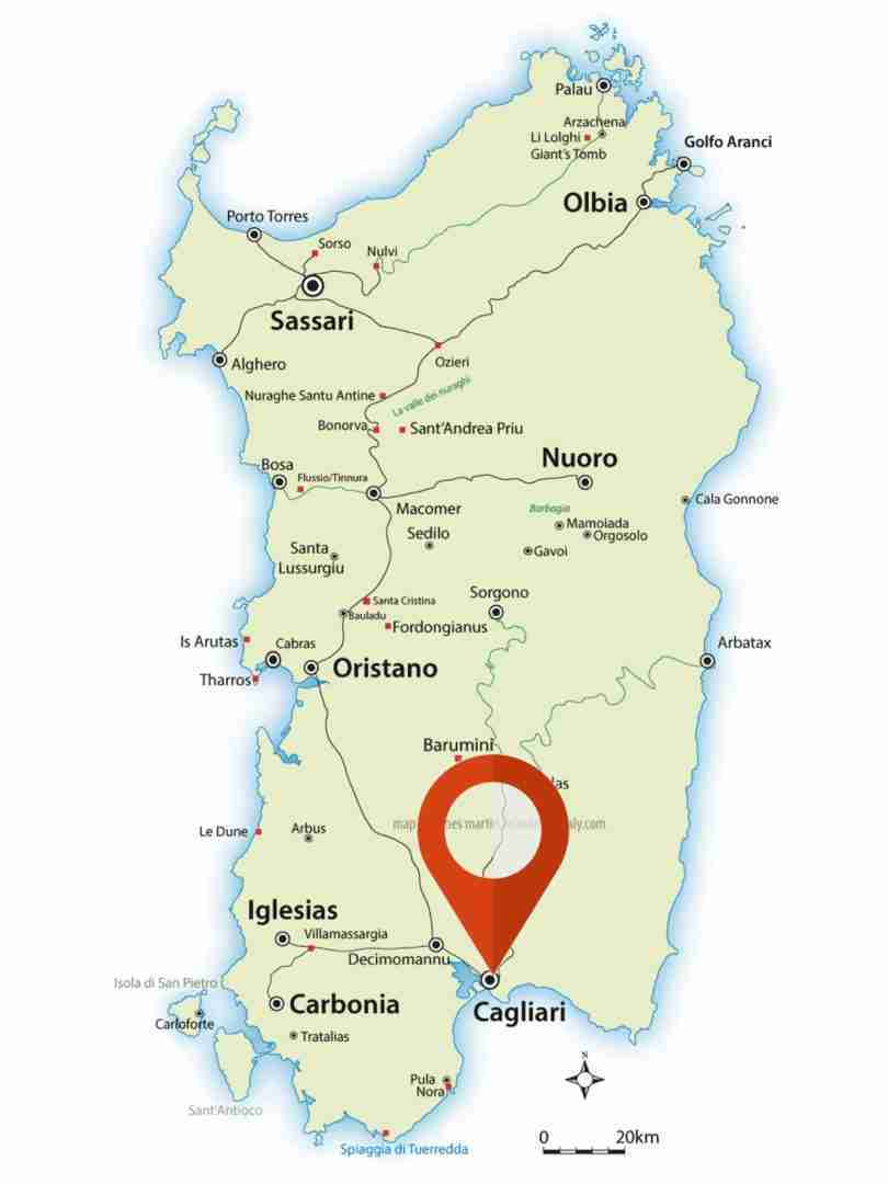 Cagliari, Sardinia MAP