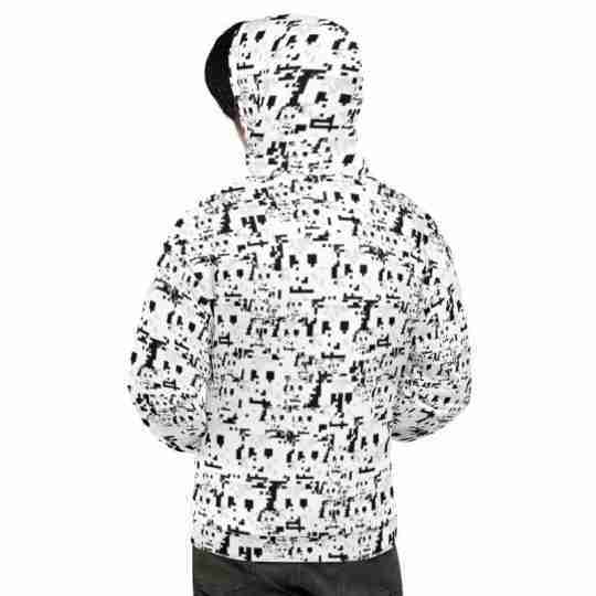 Anti Face Recognition Pattern Hoodie